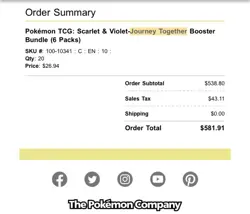 x20 Pokemon Scarlet & Violet Journey Together Booster Bundle Sealed Pre Sale - Image 2