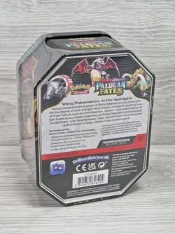 Pokemon TCG: Scarlet & Violet - Paldean Fates Tin Great Tusk Ex 4 Packs-SEALED! - Image 2