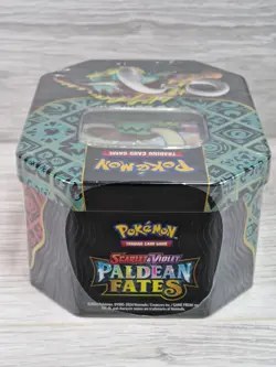 Pokemon TCG: Scarlet & Violet - Paldean Fates Tin Great Tusk Ex 4 Packs-SEALED! - Image 3