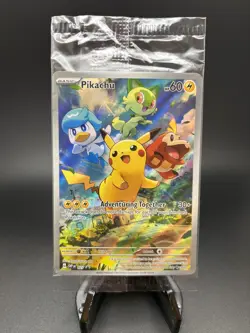 TCG Pokemon Pikachu 027 Paldea Evolved S&V Black Star Promo Holo Sealed NM/M - Image 1