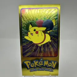 PIKACHU TOPPS POKEMON TV ANIMATION SERIES 2 OVERSIZED TIN TOPPER 2000 #4/5 - Image 1