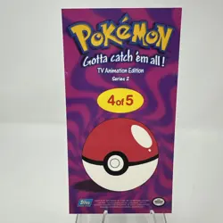PIKACHU TOPPS POKEMON TV ANIMATION SERIES 2 OVERSIZED TIN TOPPER 2000 #4/5 - Image 2