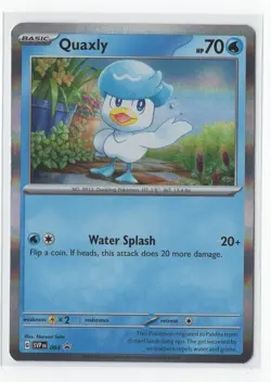 Pokemon Scarlet & Violet Black Star Promo - Quaxly SVP 003 - Image 1