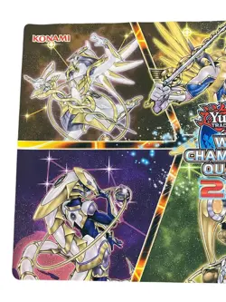 YUGIOH TCG CCG Playmat 2015 WORLD CHAMPIONSHIP QUALIFIER Tellarknight RARE 24x14 - Image 2