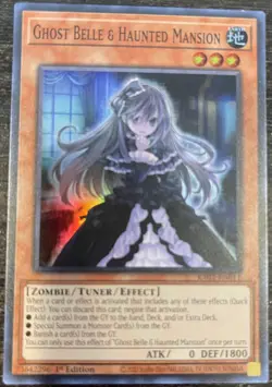 Ghost Belle & Haunted Mansion 1st Edition Super Rare RA01-EN011 Yu-Gi-Oh! - Image 1