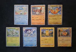 2023-24 McDonald's Pokemon Promo Holo (7) Card Lot + Bonus Cards (See Pics) - Image 1