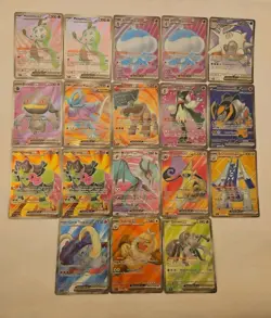 Pokemon TCG Full Art EX Holo Rare Cards 18 x Cards Bundle - Image 1