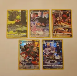 Pokemon TCG Trainer Gallery Bundle 5 Card Set TG09 TG08 TG07 TG07 GG01 - Image 1