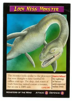Weird N’ Wild Creatures Monsters of the Mind Card # Loch Ness Monster # 2004 - Image 1