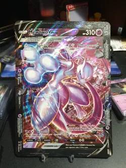 JUMBO Mewtwo V Union Card SWSH161 Black Star Promo Pokemon - Image 1