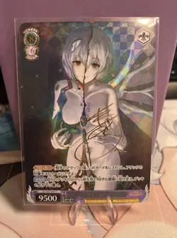 Rei Ayanami Neon Evangelion Tokyo WAIFU ACG Girl Holo Card Wing Duo - Image 1