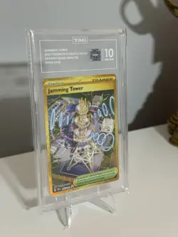 Pokemon TCG Trainer Jamming Tower Card 243/182 Destined Rivals TAG 10 - Image 1