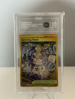 Pokemon TCG Trainer Jamming Tower Card 243/182 Destined Rivals TAG 10 - Image 2