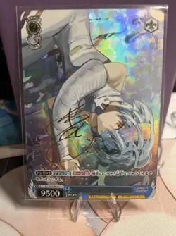 Rei Ayanami Neon Evangelion Tokyo WAIFU ACG Girl Holo Card Wound Red - Image 1