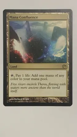 Mana Confluence Magic the Gathering Rare Land Journey Into NYX Regular Card - Image 1
