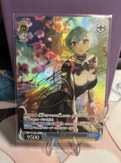 Rei Ayanami Neon Evangelion Tokyo WAIFU ACG Girl Holo Card Flower Dream - Image 1