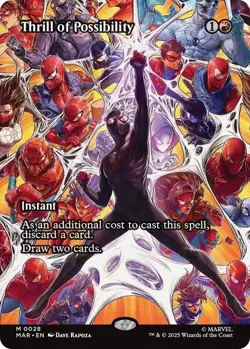 NM Borderless Thrill of Possibility, MTG, Marvel's Spider-Man, Magic, 28 - Image 1