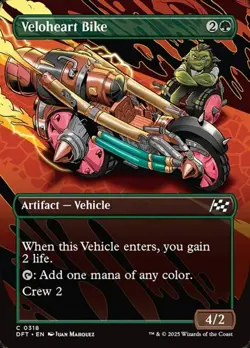 1x Veloheart Bike - Extended Art NM Eng MTG - Aetherdrift - Image 1