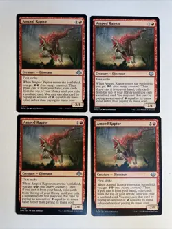 4x Modern Horizons 3 Amped Raptor NM/M Magic The Gathering Mtg - Image 1