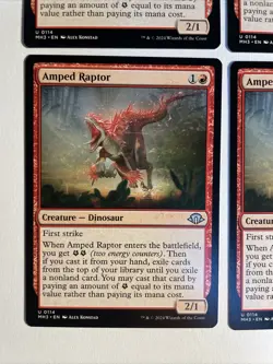 4x Modern Horizons 3 Amped Raptor NM/M Magic The Gathering Mtg - Image 2