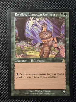 MTG Rofellos, Llanowar Emissary Urza's Destiny Lightly Played Regular - Image 1
