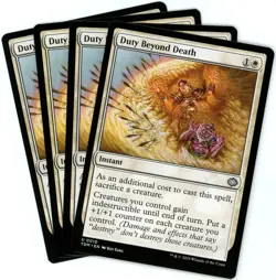 x4 Duty Beyond Death - 0010 - Tarkir Dragonstorm - MTG - NM/M - Image 1