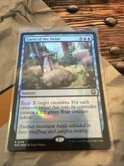 MTG Curse of the Swine (Ripple Foil) Commander: Modern Horizons 3 #0179 - Image 1