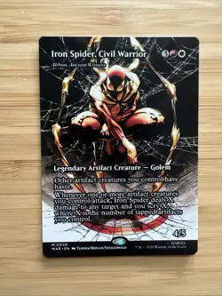 Magic: The Gathering Spider-Man- Iron Spider, Civil War Borderless Reg Mythic - Image 1