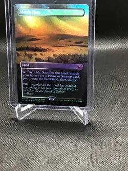 Marsh Flats (Borderless) Special Guests #110 Foil Tarkir: Dragonstorm MTG Magic - Image 1