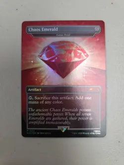 Magic the Gathering Red Chaos Emerald (Lotus Petal) 7032 Secret Lair Drop Sonic - Image 1