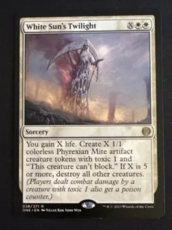 1x White Sun's Twilight (038) Phyrexia: All Will Be One LP MTG Magic x1 MKE - Image 1