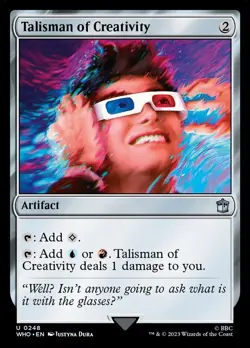 Talisman of Creativity: MtG Magic the Gathering Commander Doctor Who Uncommon - Image 1