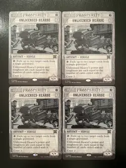 Unlicensed Hearse X4X NM/M Outlaws of Thunder Junction Breaking News OTP - Image 1