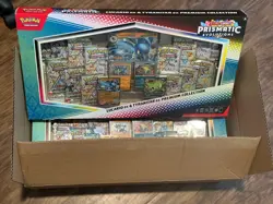 4 x Pokemon Prismatic Evolutions Lucario EX and Tyranitar EX Premium Collection - Image 1