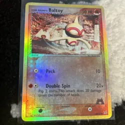 Pokemon TCG Team Magma’s Baltoy Reverse Holo 60/95 NM EX 2004 Rare Magma Vs Aqua - Image 4
