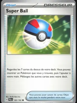 Carte Pokemon Super Ball 183/193 Evolutions a Paldea Francais - Image 1