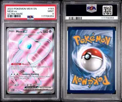 2023 Pokemon MEW EN Mew EX Ultra Rare #193 PSA 9 Mint - Image 3
