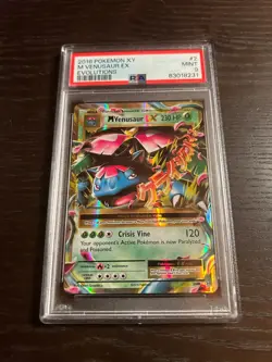 Pokemon 2016 XY Evolutions M VENUSAUR EX #2 PSA 9 Mint RARE - Image 1