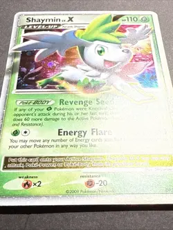 Pokemon TCG Shaymin LV.X Black Star Promotional Holo NM - Image 3