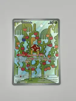 Pokemon TCG Mega Evolution Shuckle 136/132 Illustration Rare Full Art NM - Image 1