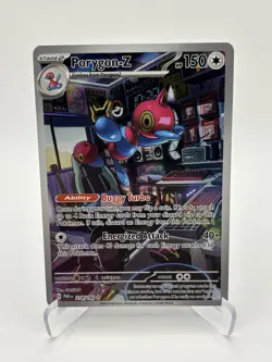 Pokemon TCG Porygon-Z 214/182 Paradox Rift Holo Illustration Rare - Image 1