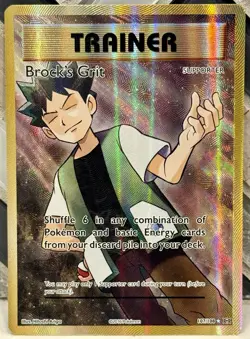 Pokemon TCG Brock's Grit (Full Art) XY - Evolutions 107/108. LP - Image 1