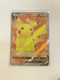 Pikachu V 157/172 Holo Full Art Ultra Rare SWSH Brilliant Stars Pokemon TCG NM - Image 1