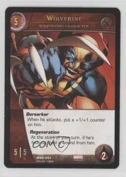 2015 VS System 2 Player Card Game The Marvel Battles Wolverine #MNB-044 - Image 1