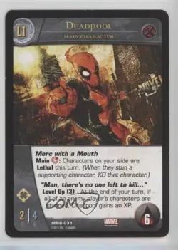 2015 VS System 2 Player Card Game The Marvel Battles Deadpool #MNB-031 - Image 1