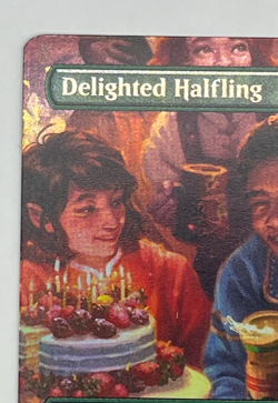 MTG Delighted Halfling Foil #402 Borderless Scene Card LOTR Lord of the Rings - Image 2