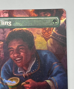 MTG Delighted Halfling Foil #402 Borderless Scene Card LOTR Lord of the Rings - Image 3