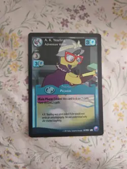 My Little Pony Card CCG Canterlot Nights Ultra Rare #191 UR A. K. Yearling - Image 1