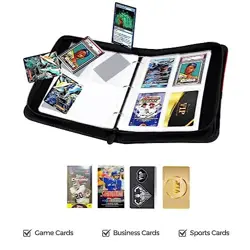 Football Card Binder with Sleeves, Trading Cards Album Fits 400 400 Pockets - Image 5