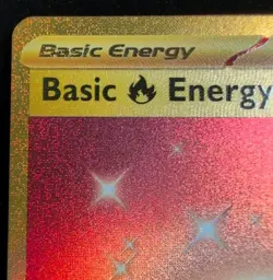Basic Fire Energy 230/197 Obsidian Flames Gold Secret Rare Pokemon Card LP - Image 2
